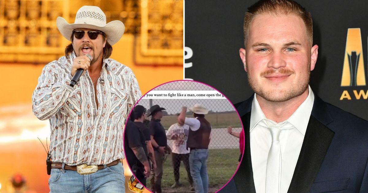 Feud Explodes: Zach Bryan Scales Barbed Wire Fence While Shouting at Country Star Gavin Adcock During Music Festival