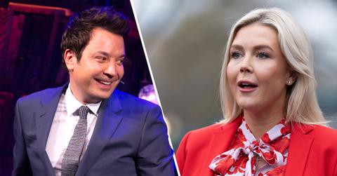 Jimmy Fallon and Karoline Leavitt