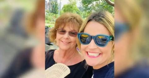 photo of savannah guthrie and mom nancy