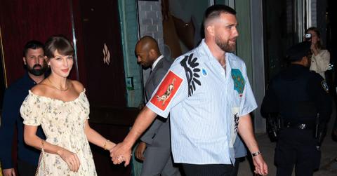Photo of Taylor Swift and Travis Kelce.