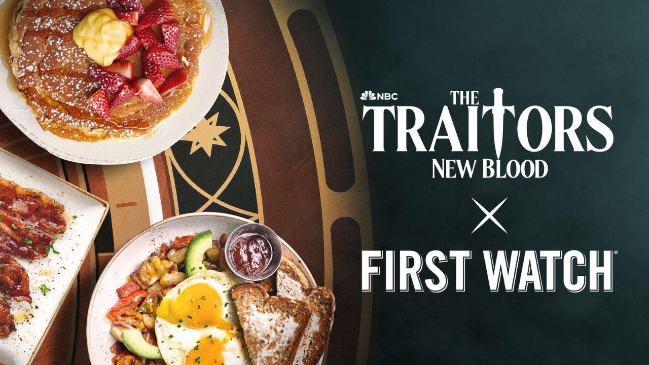 first watch teams up with nbcs traitors new blood for a food menu thats to die for