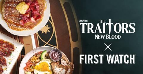first watch teams up with nbcs traitors new blood for a food menu thats to die for