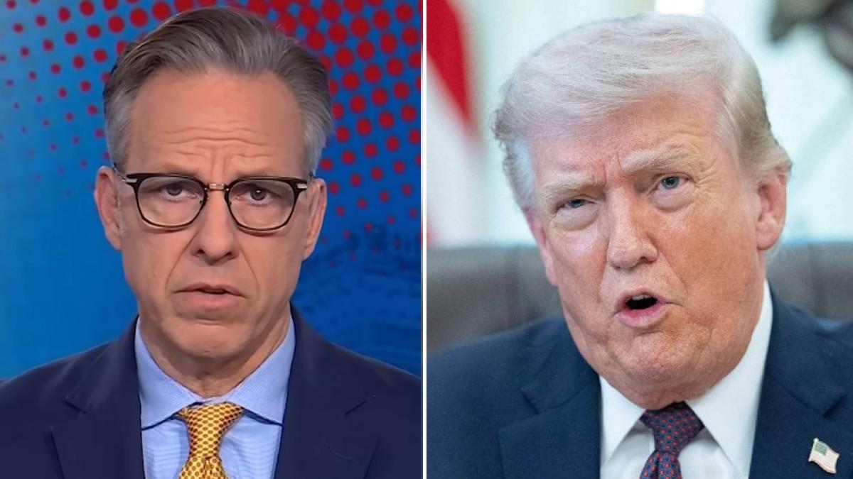 split of Jake Tapper & Donald Trump. 