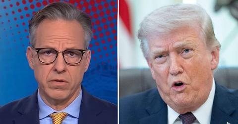 split of Jake Tapper & Donald Trump.
