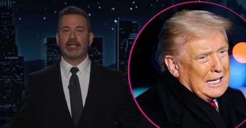 Split photo of Jimmy Kimmel & Donald Trump