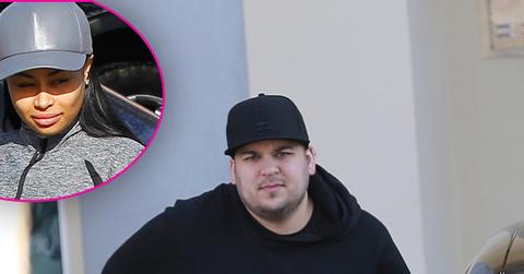 Exclusive… Rob Kardashian & Blac Chyna Visit The Dentist In Calabasas With Chyna’s Son King