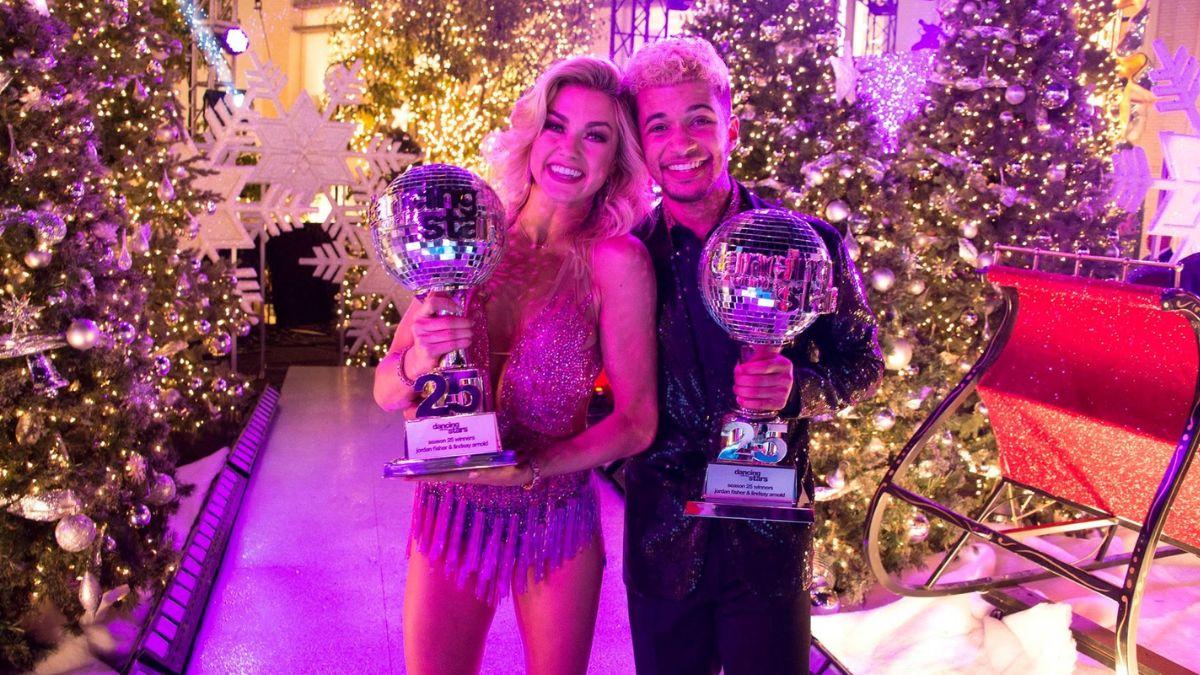 Image of Lindsay Arnold and her celebrity partner Jordan Fisher won Season 25 of 'Dancing With the Stars' in 2017.