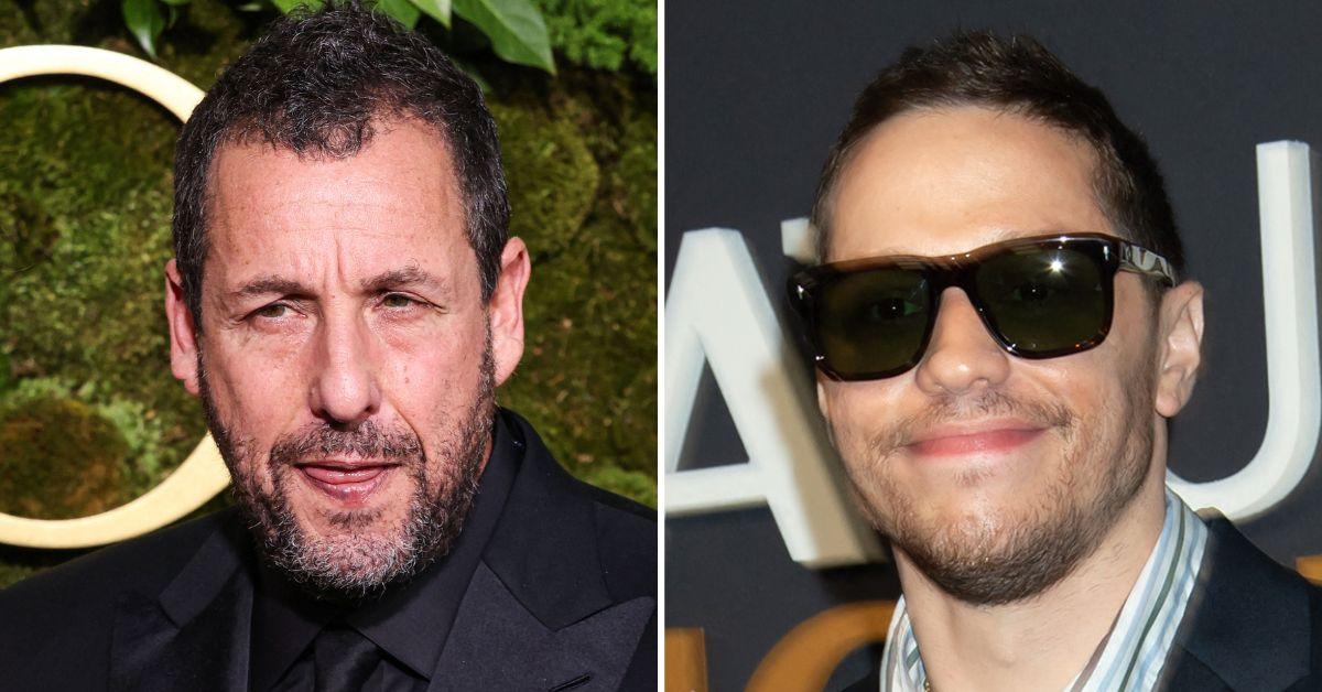 image of Adam Sandler is supportive of Pete Davidson.