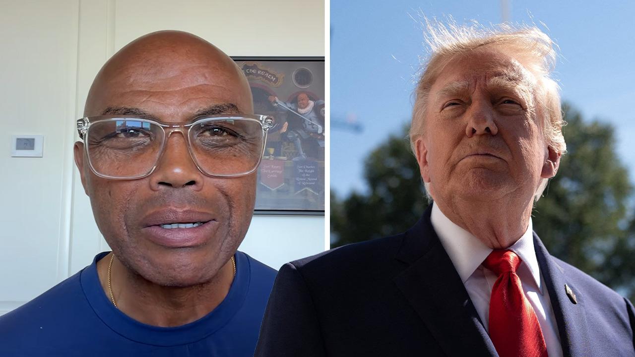 Composite photo of Charles Barkley and Donald Trump.