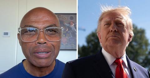 Composite photo of Charles Barkley and Donald Trump.