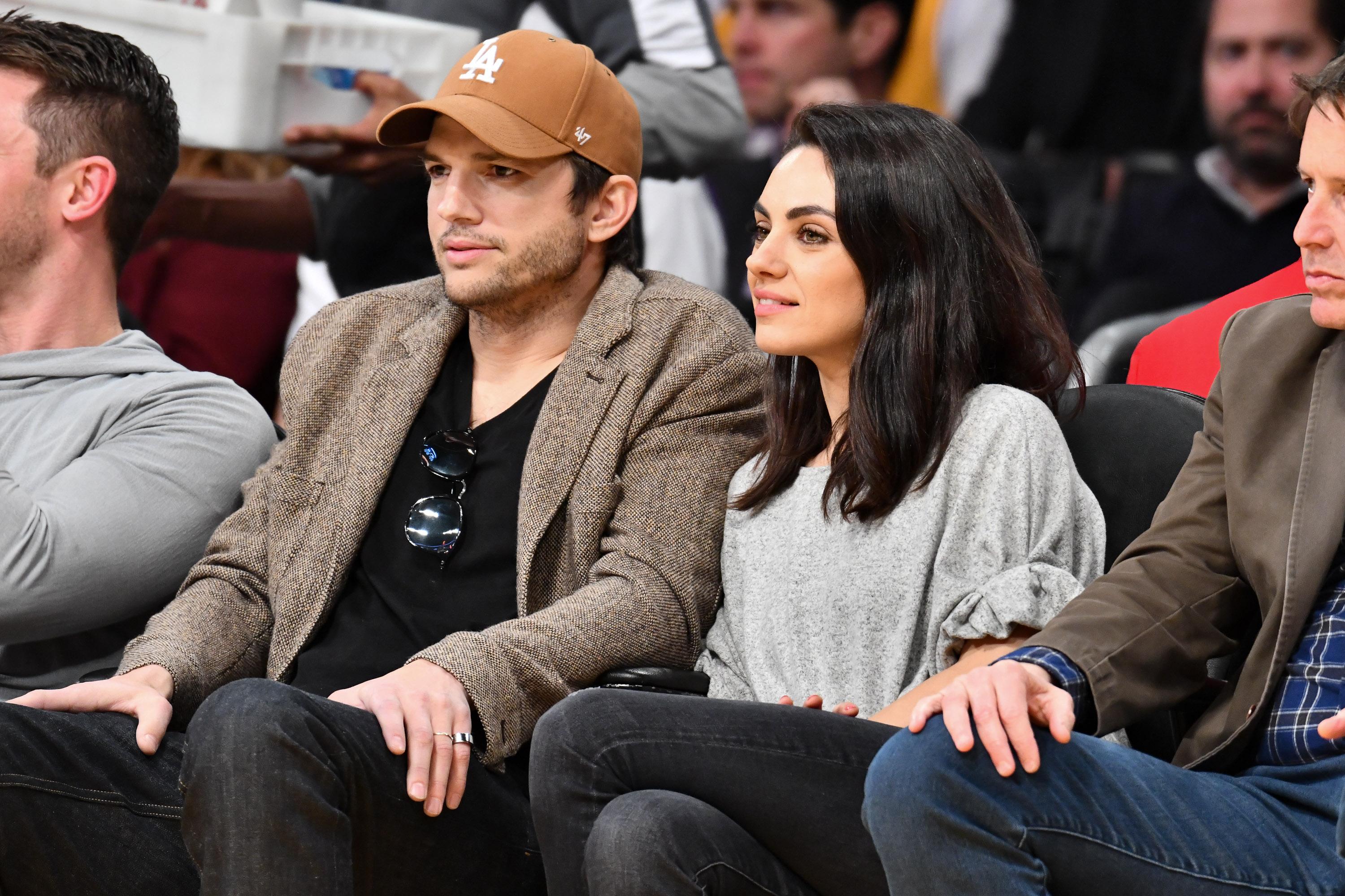 Celebrities At The Los Angeles Lakers Game