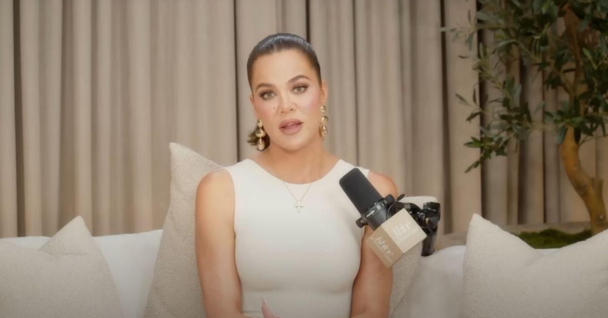 image of Khloé Kardashian launched her own podcast, sharing personal stories and meaningful conversations.