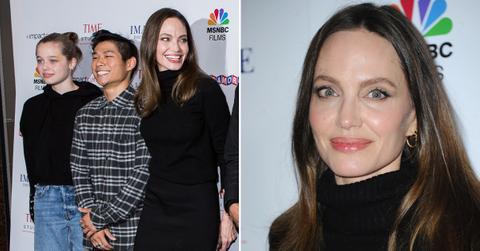 angelina jolie shiloh pax attend premiere los angeles pp