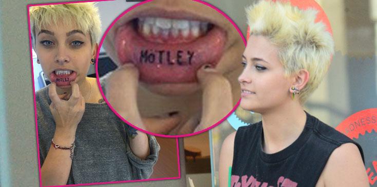 Paris Jackson Pays Tribute To Her Favorite Band With New Lip Ink!