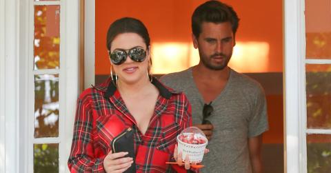 Khloe kardashian pregnant bump photos scott disick confirms h