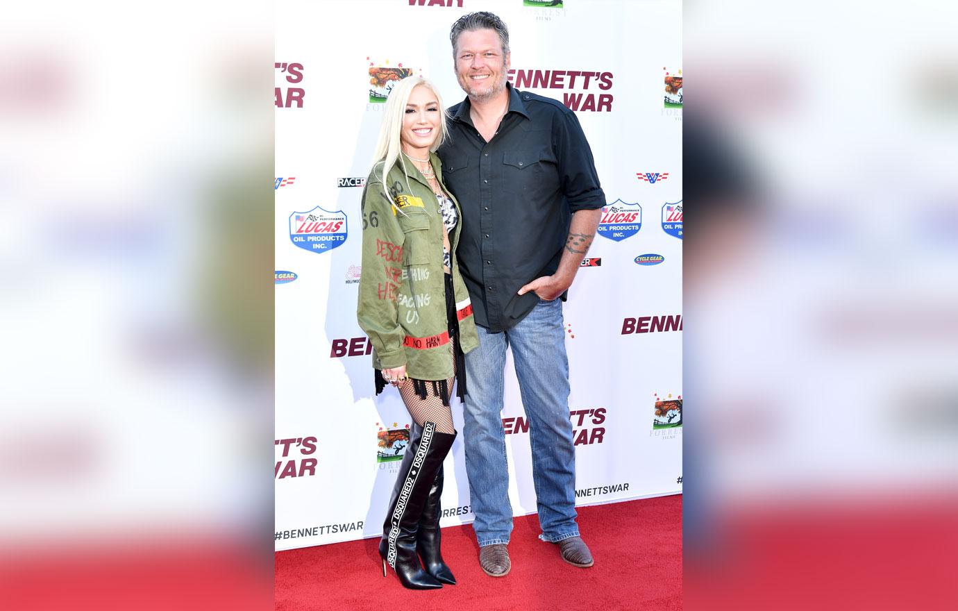 Gwen Stefani And Blake Shelton On Red Carpet Gavin Rossdale Ice Cream Sons