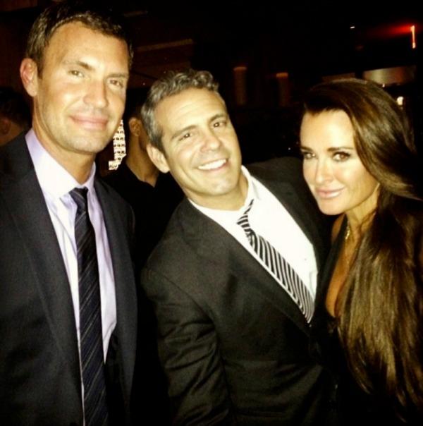 Jeff Lewis, Andy Cohen and Kyle Richards