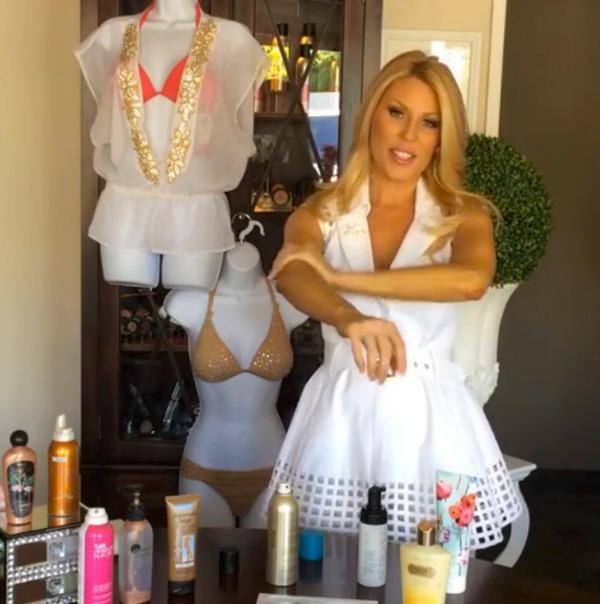 Gretchen Rossi's tips for applying self tanner lotion