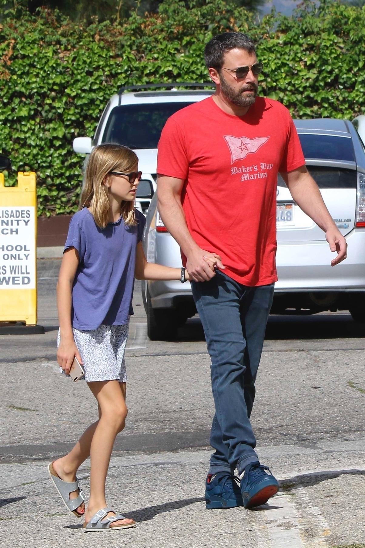 Jennifer Garner and Ben Affleck take the kids to church