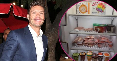 Photo of Ryan Seacrest and his freezer contents