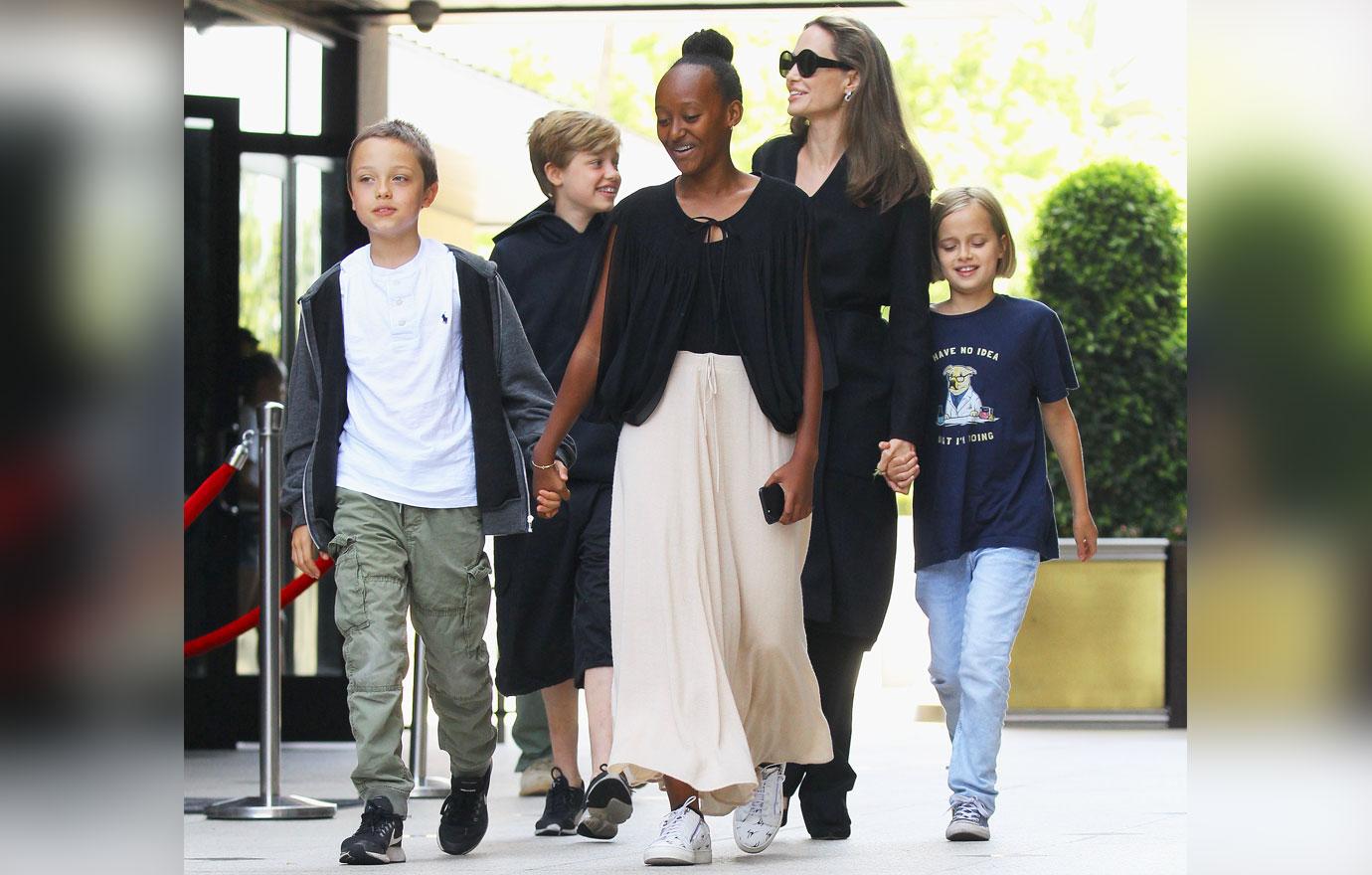 angelina jolie brad pitt kids through the years