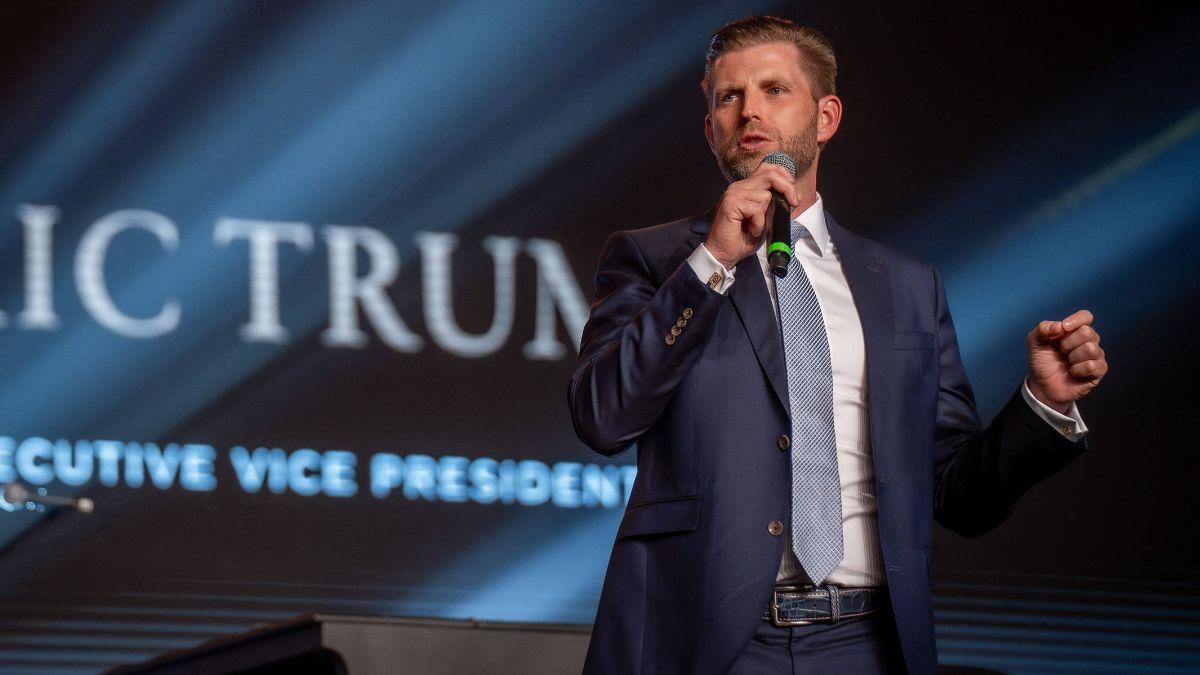image of Eric Trump praised Rory McIlroy for supporting the Trump family.