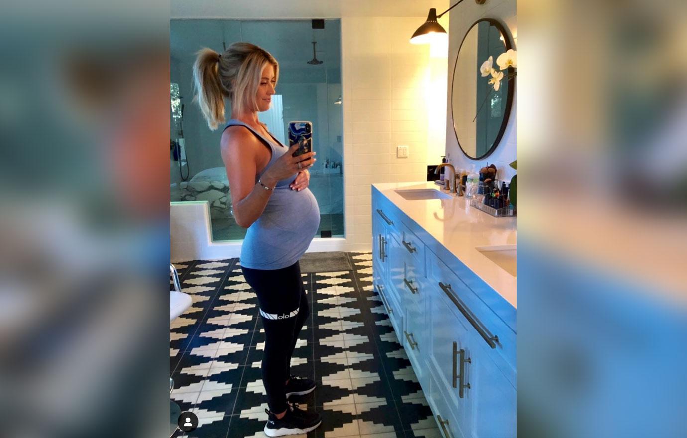 Christina Anstead Leaks Breast Milk Hair Foils Baby Hudson