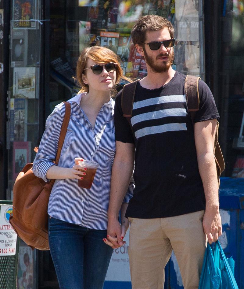 Emma Stone &amp; Andrew Garfield Shop At A Bookstore