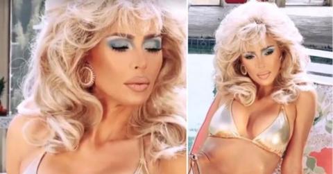 kim kardashian fit figure metallic bikini s inspired look