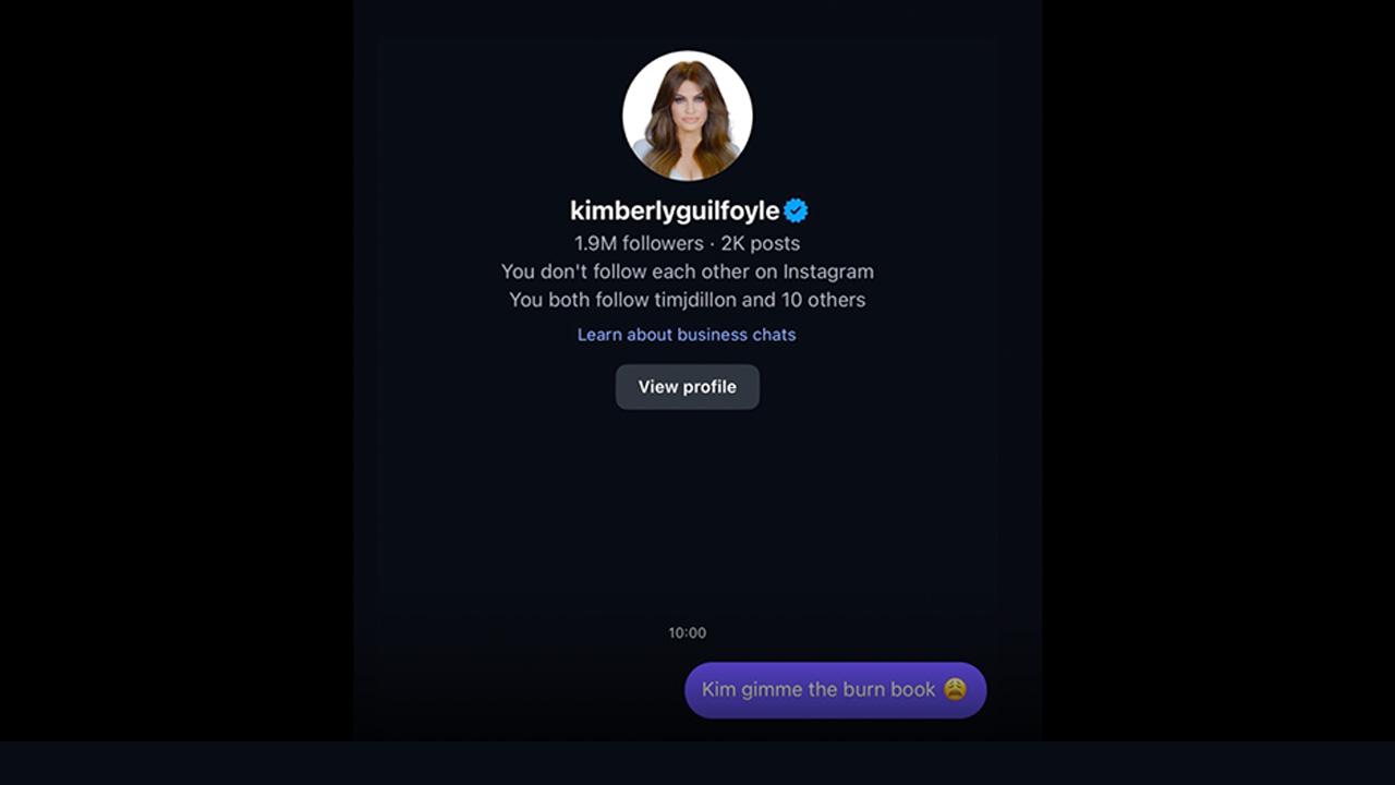 Photo of Ashley St. Clair revealed that she reached out to Kimberly Guilfoyle via her Instagram DMs.