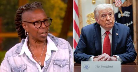 Photo of Whoopi Goldberg and Donald Trump