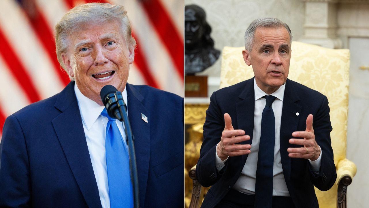 Image of Trump and Carney