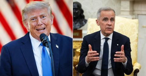 Image of Trump and Carney