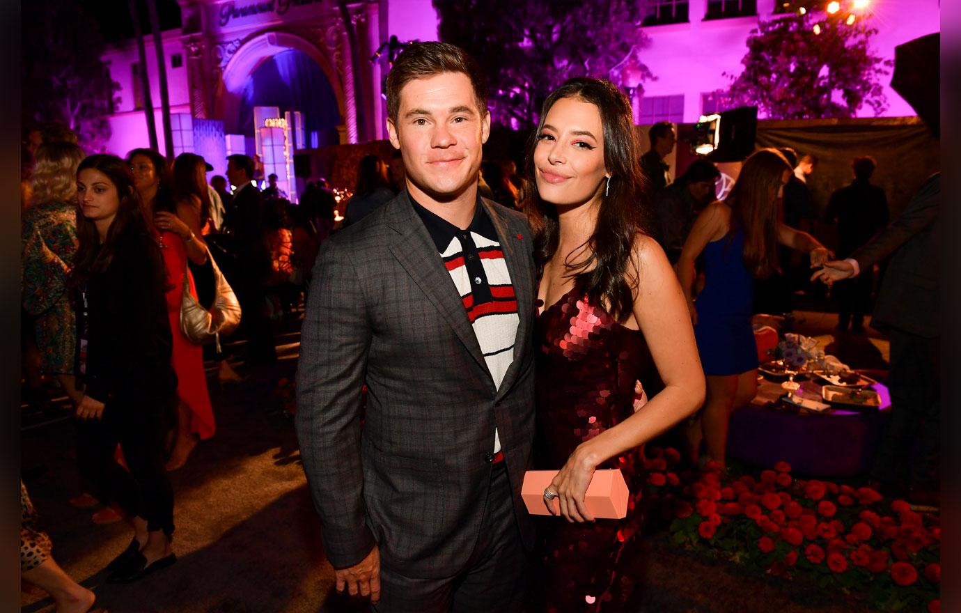 Adam DeVine & GF Chloe Bridges