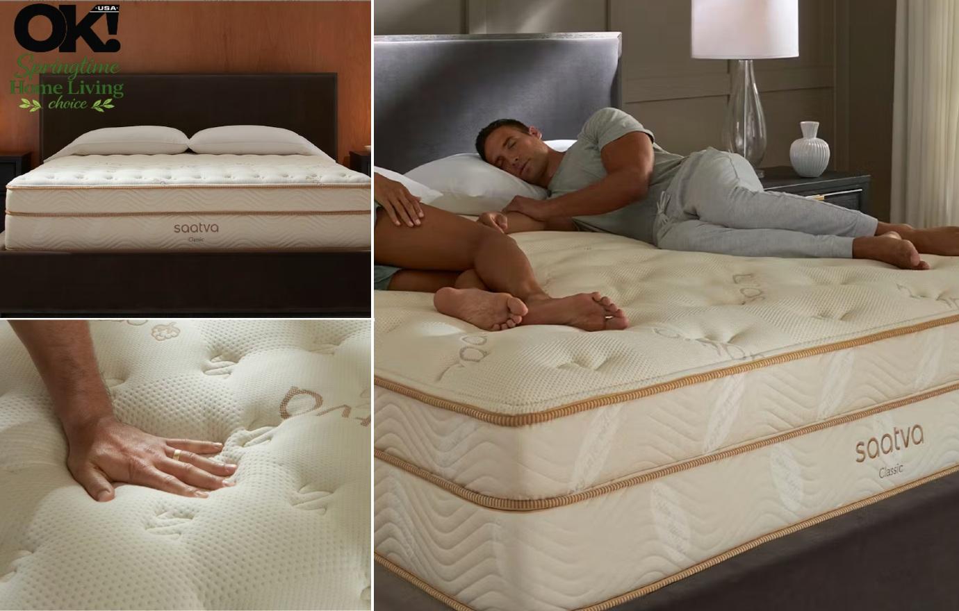 saatva bed mattress spring living