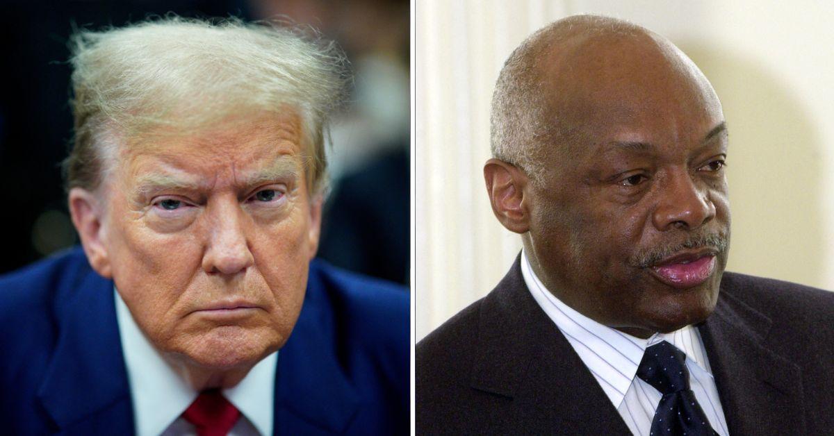 Composite photo of Donald Trump and Willie Brown