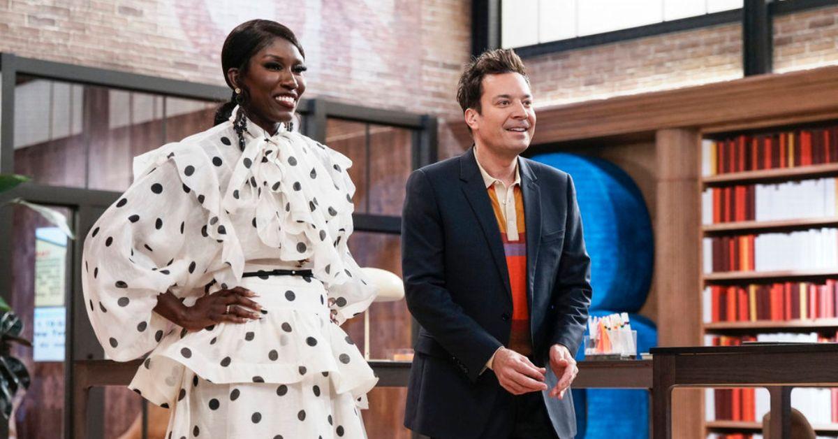 Photo of Bozoma Saint John and Jimmy Fallon