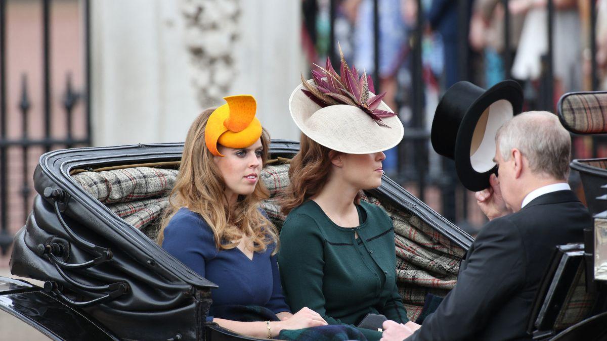 image of prince Andrew princesses Eugenie and beatrice