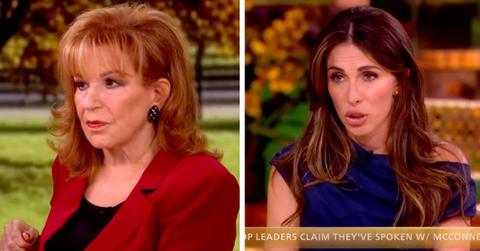 Split photo of Joy Behar and Alyssa Farah Griffin