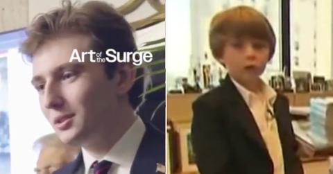 Composite photo of Barron Trump