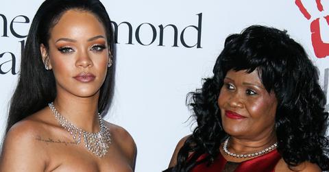 Rihanna and mother Monica Braithwaite arrive at the 2nd Annual Diamond Ball