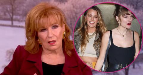 Composite photo of Joy Behar, Blake Lively and Taylor Swift