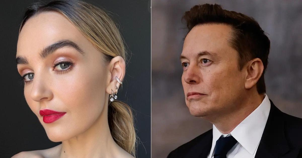 Composite photo of Chloe Fineman and Elon Musk