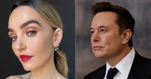 Composite photo of Chloe Fineman and Elon Musk