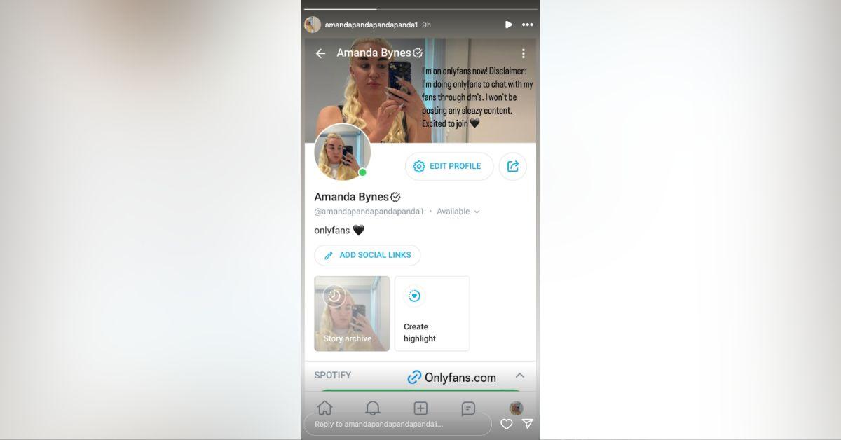 Amanda Bynes Joins OnlyFans, Says She Won't Post 'Sleazy Content'