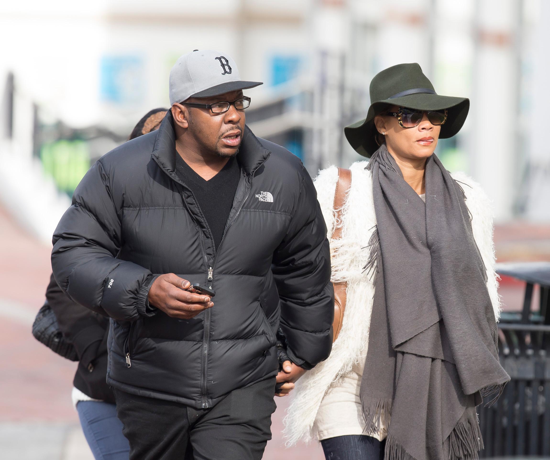 EXCLUSIVE: **PREMIUM EXCLUSIVE** Bobby Brown and wife Alicia Etheredge with Bobby&#8217;s daughter Laprincia Brown arrives at the Emory University Hospital, Atlanta.