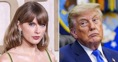 Photo of Taylor Swift and Donald Trump.