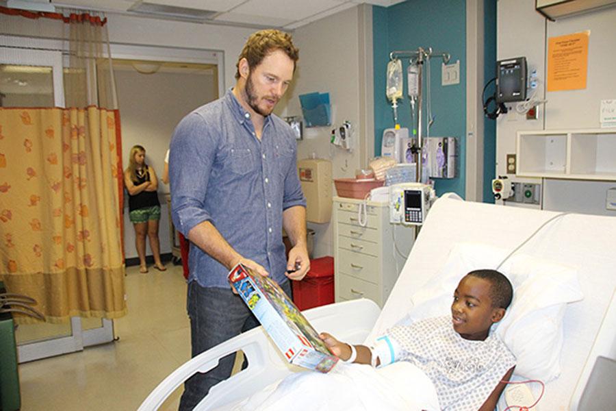 Jurassic world chris pratt .visit patients our lady of the lake childrens hospital 02