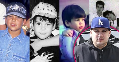 Rob kardashian childhood photos throwback
