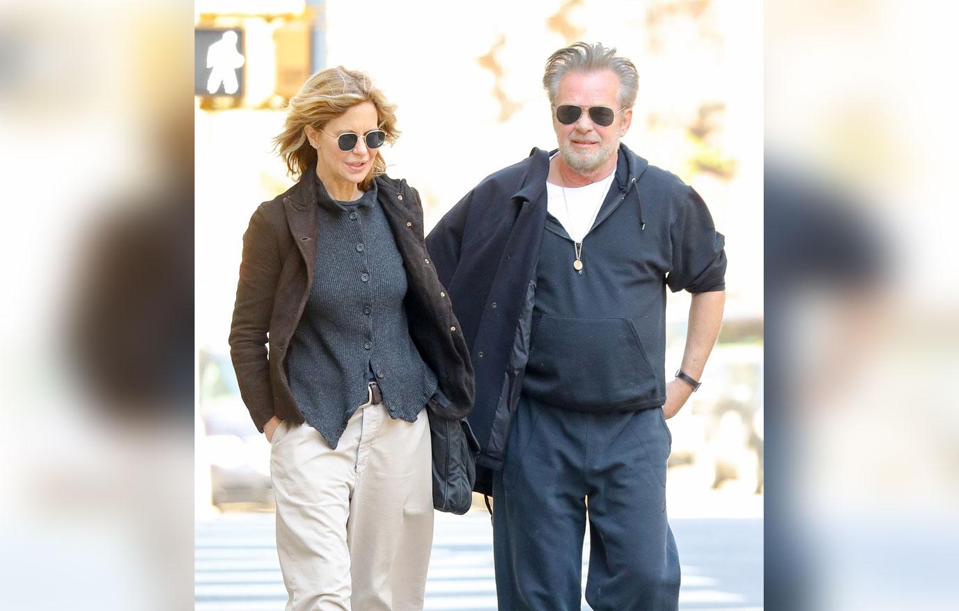 EXCLUSIVE: John Mellencamp and Meg Ryan walking in Soho